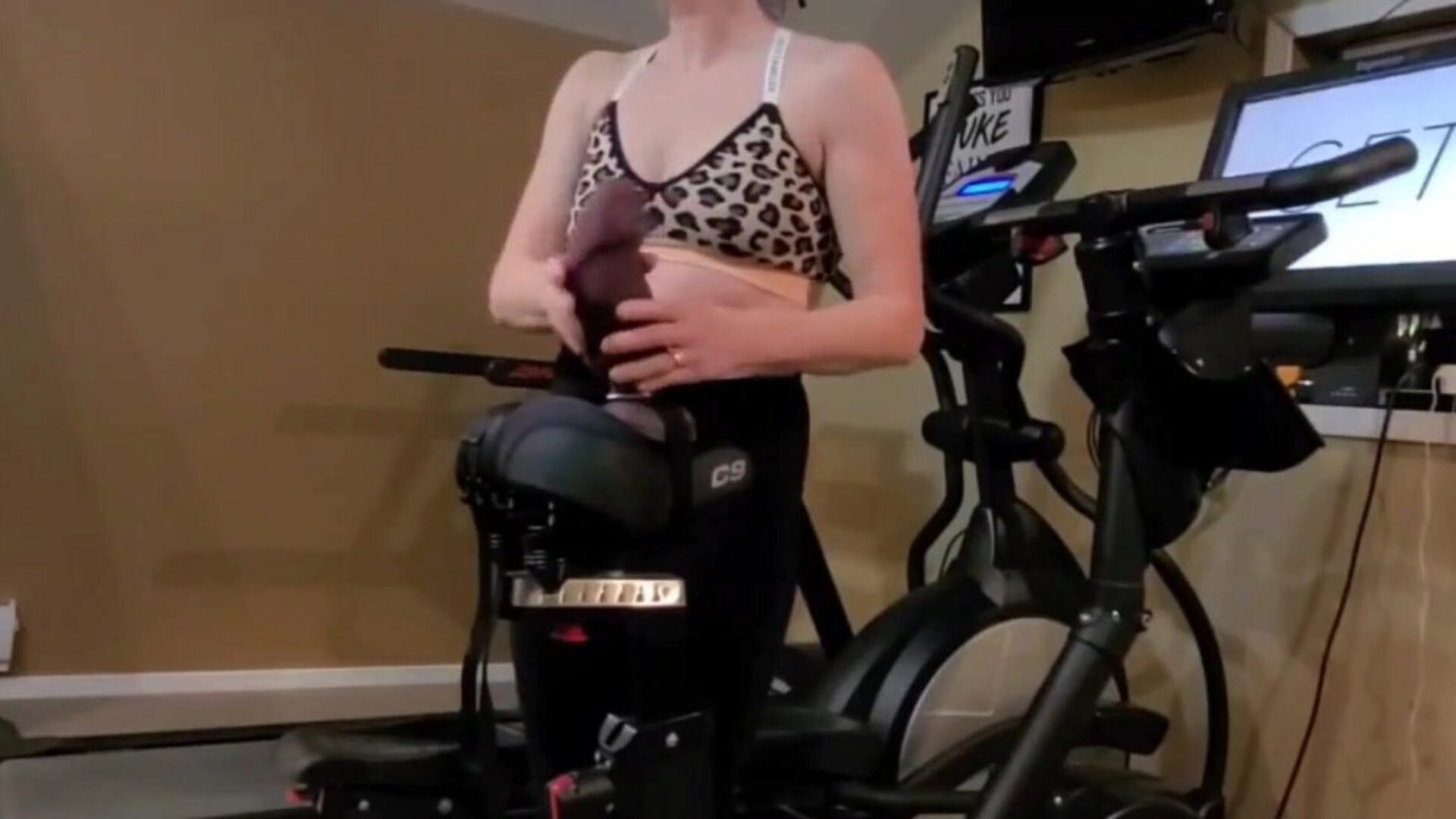 Miss A keeping Joey fit with the Hilt 95 from topped playthings Miss A doesn't like bulky sissy's so this babe made Joey rail the recent Hilt 95 from topped playthings on our exercise bike