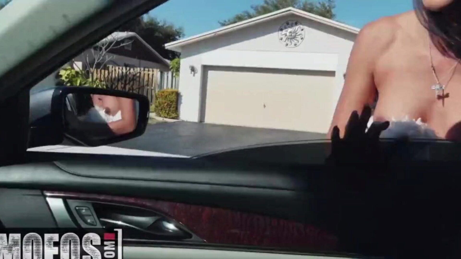 elakadt tinédzser claire fekete a teherautóban nyilvánosan lefolyik - mofók