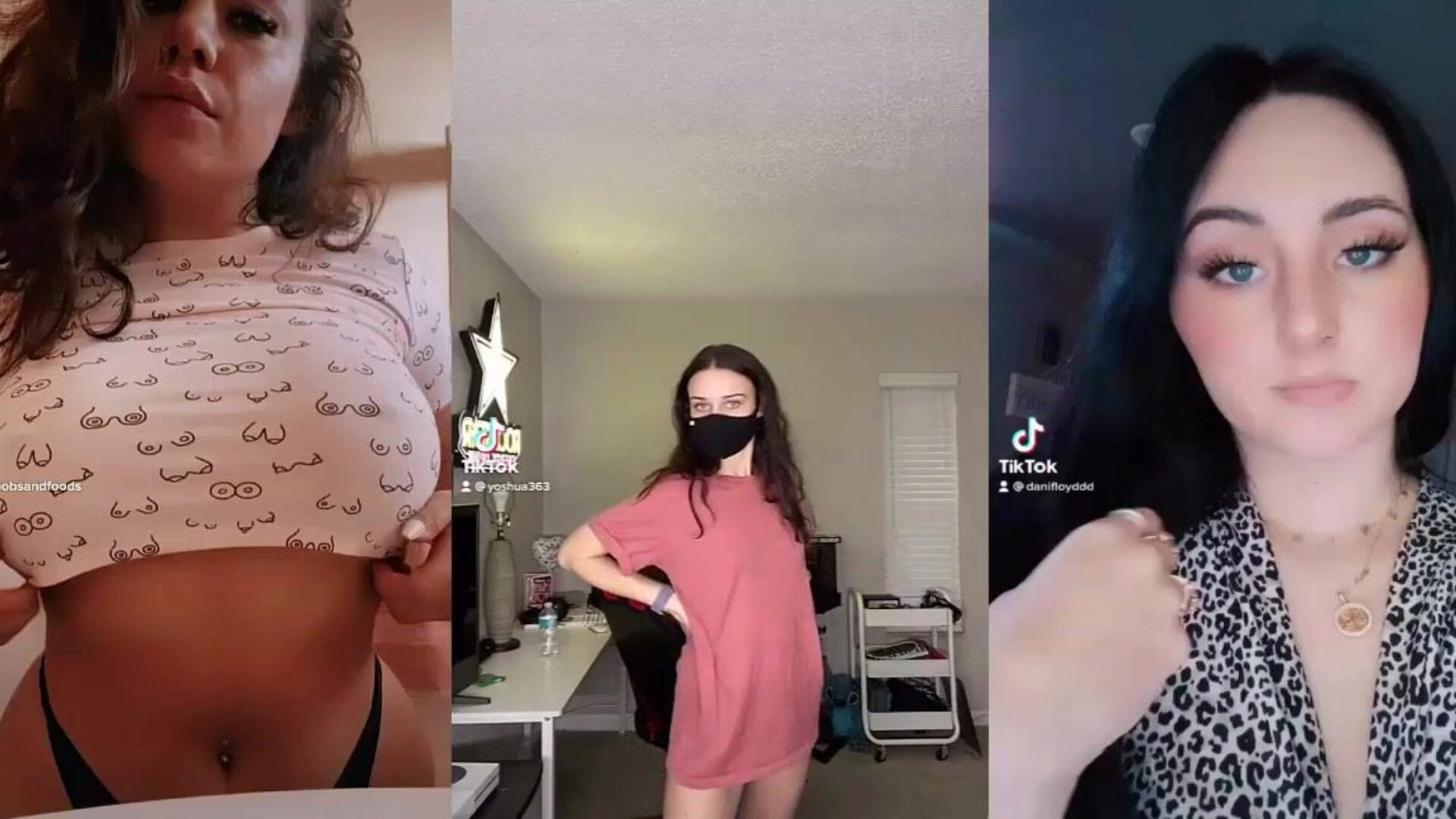 Split Screen Naked Challenge Compilation of Instagram Onlyfans Models Part 1