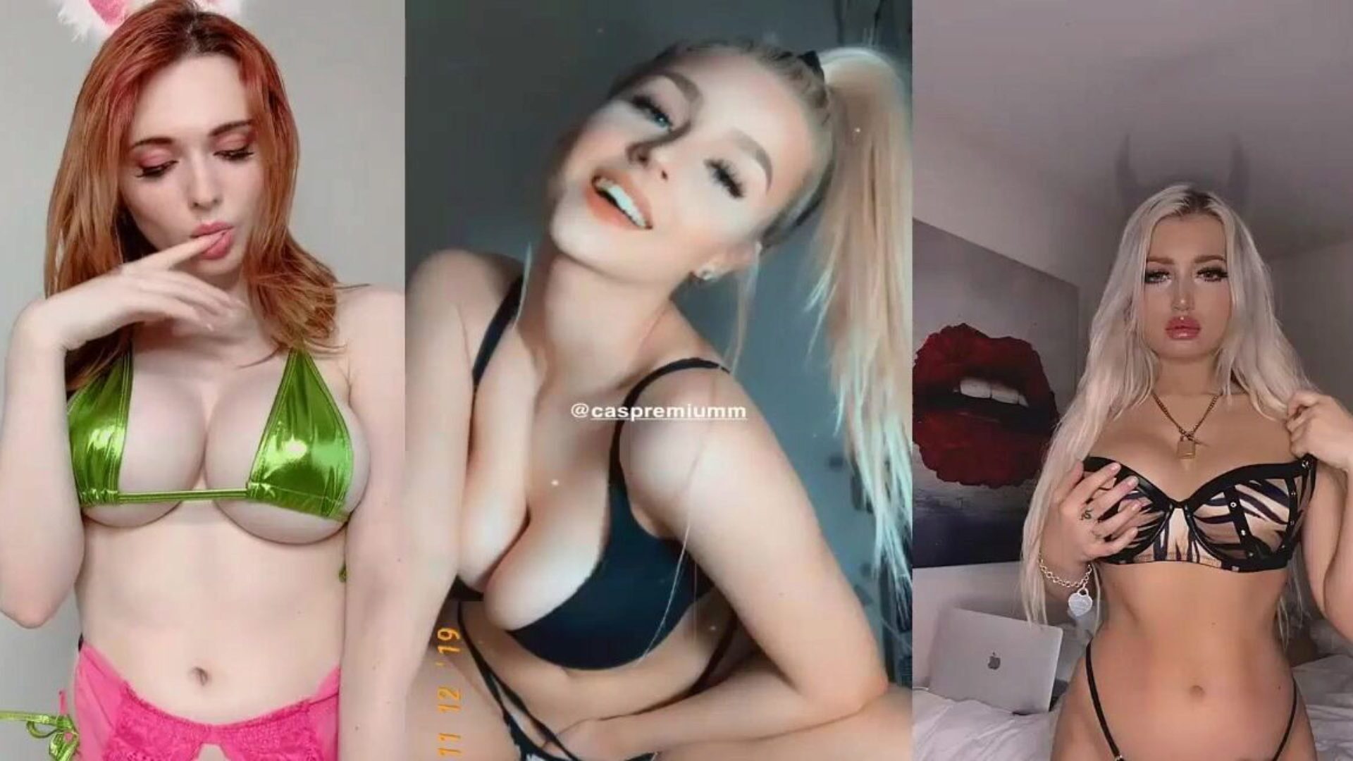 Split Screen Striptease Compilation of 29 Sexy Onlyfans Girls