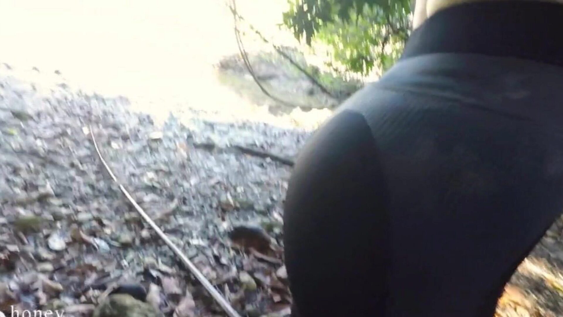 Vacation Jungle Sex - Horny Couple Fuck On Hiking Trail And Almost Get Caught