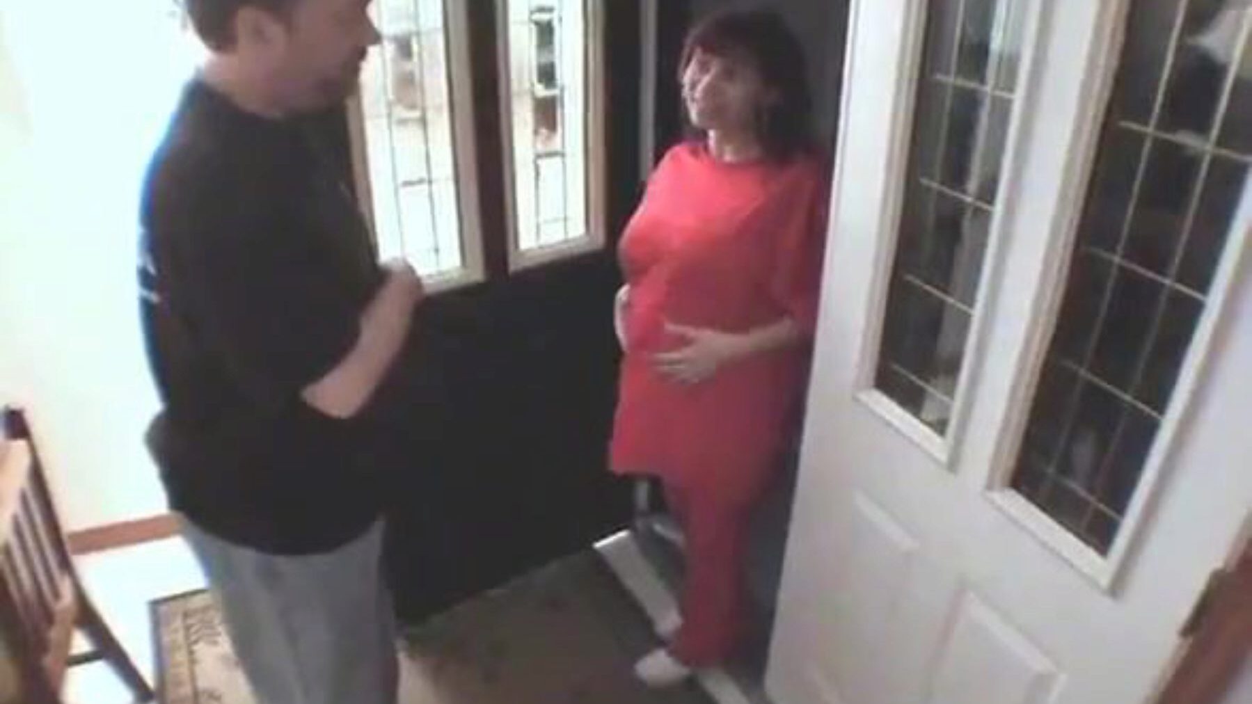 Preggy Latin Chick Maid Double Pumped