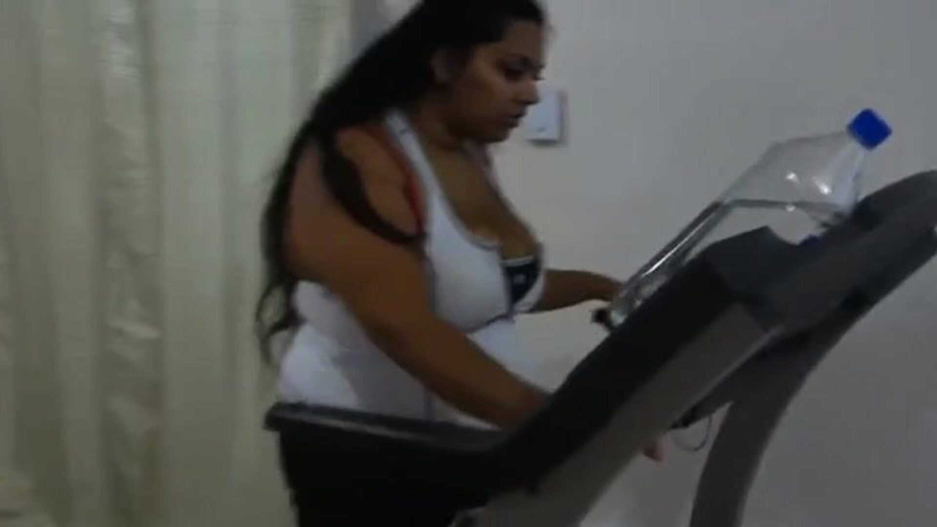 large gorgeous woman Desi Rose Stuffing and Workout Fail