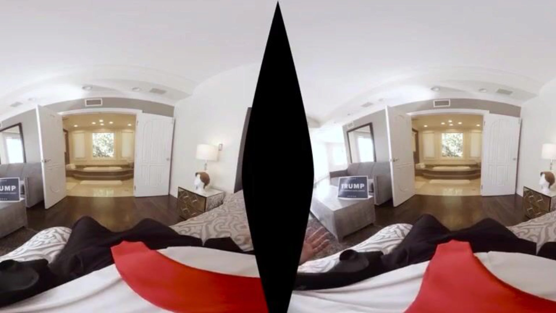 The Donald Trump Sex Tape – A XXX VR Parody - VR Porn Movie Scene - VRPorn.com Can u imagine shooting your own fuckfest tape in virtual reality? When u're Donald Trump, that's exactly what u do. Here at BaDoink we've managed to acquire our arms into that oozed VR gauze and