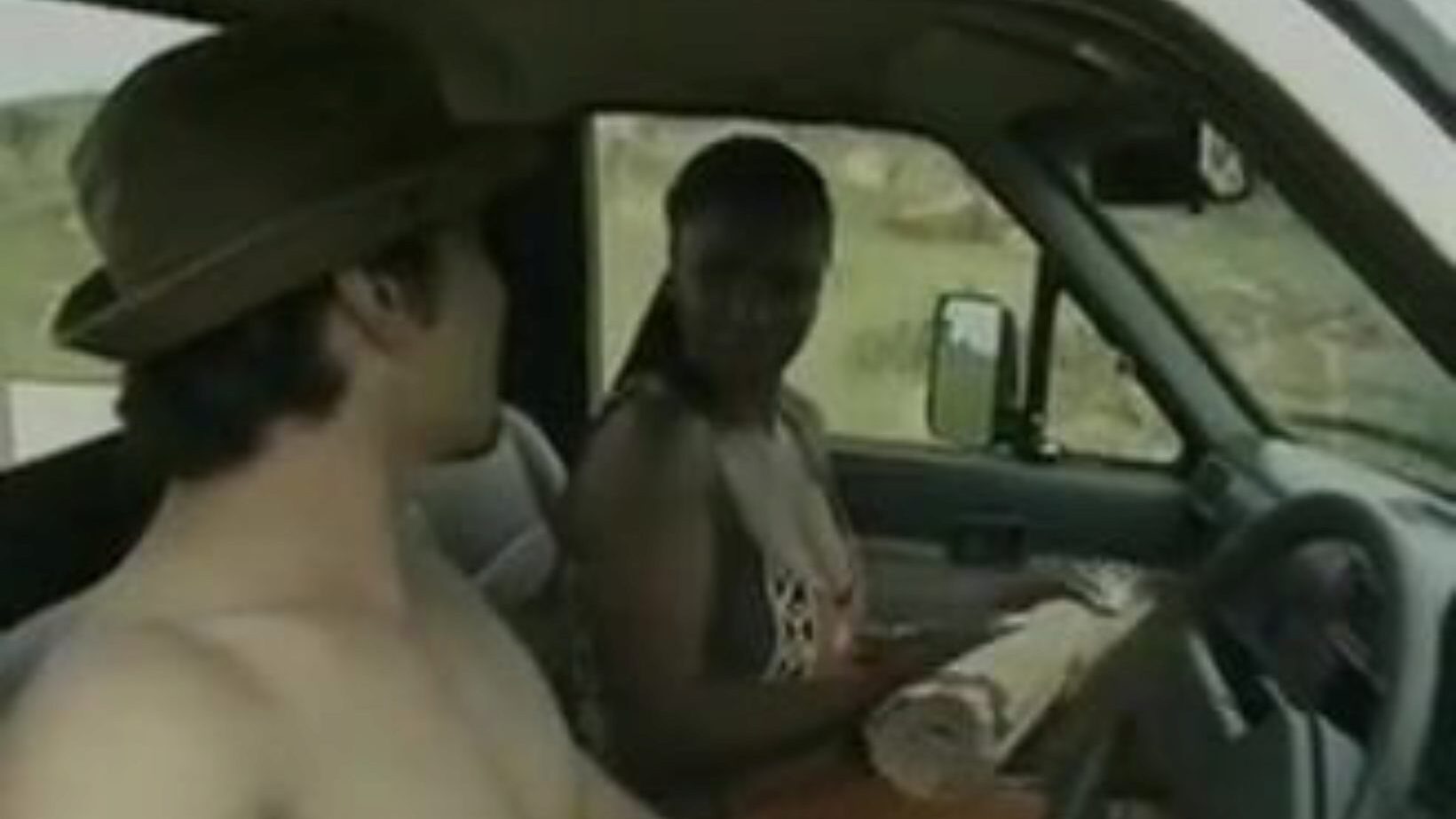 Ebony smash safari for white gay During The Time That driving on the savannah, this white fellow comes via a native Ebony angel This Chab does what I would do and fucks her in the back of his pickup and spermifies her nice-looking ebony love muffins