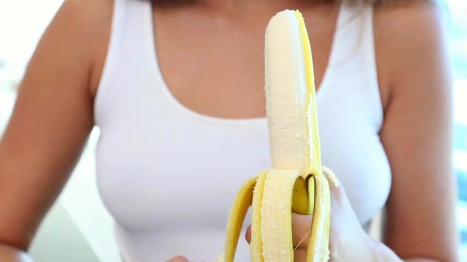 Jacking Off With A Banana