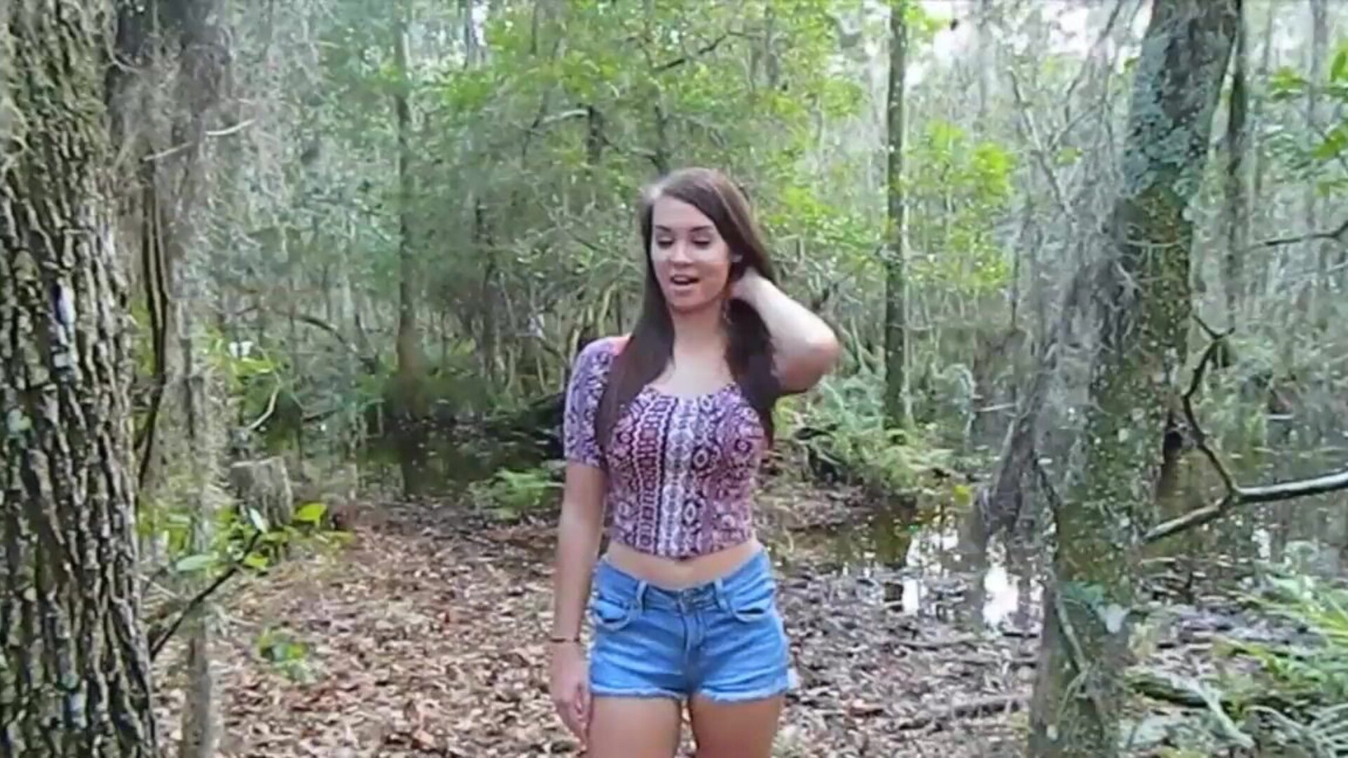 Brooke Avery outdoor getting off