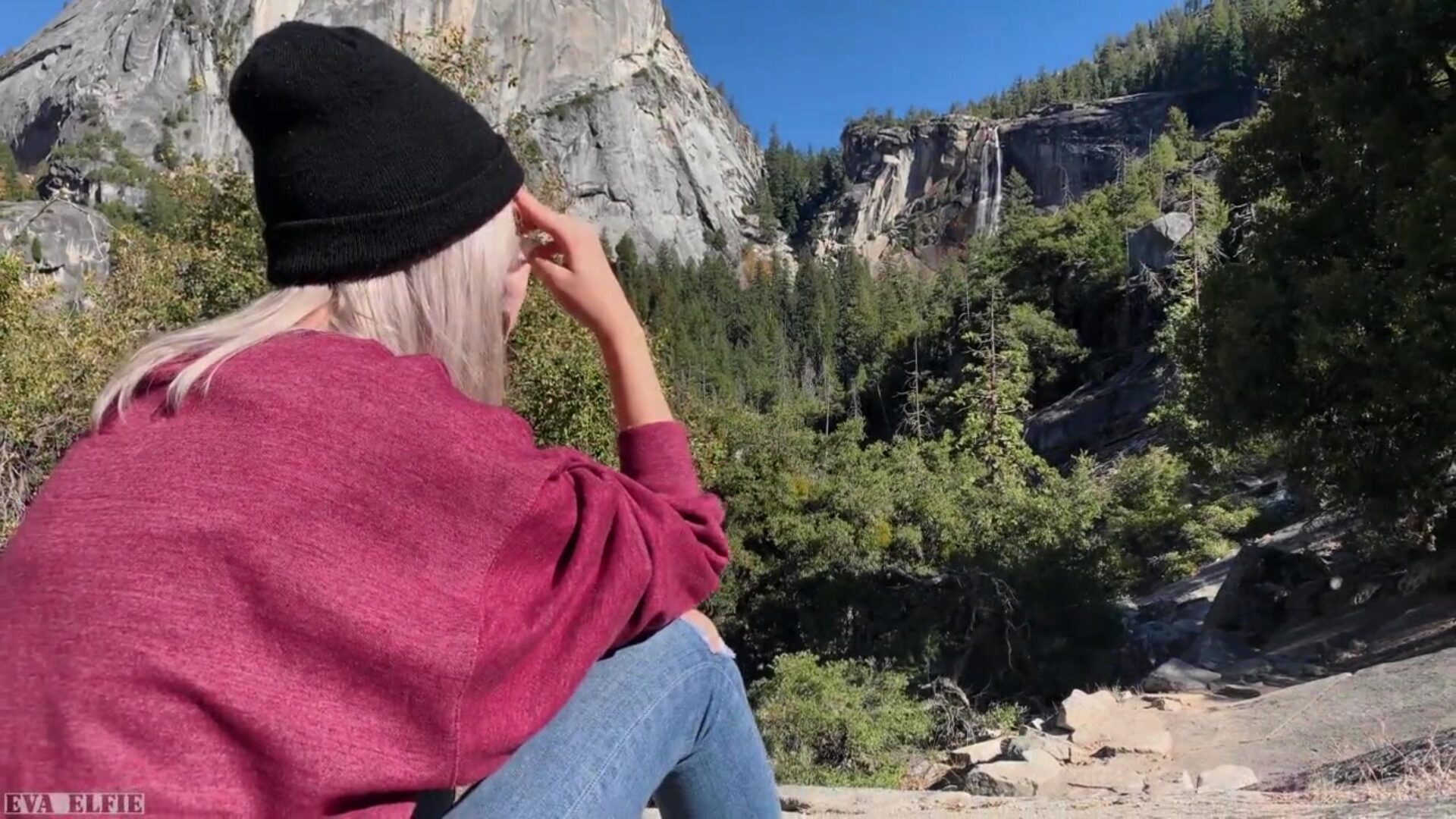wędrówka po Yosemite kończy się publicznym lodzikiem uroczej nastolatki - Evy Elfie