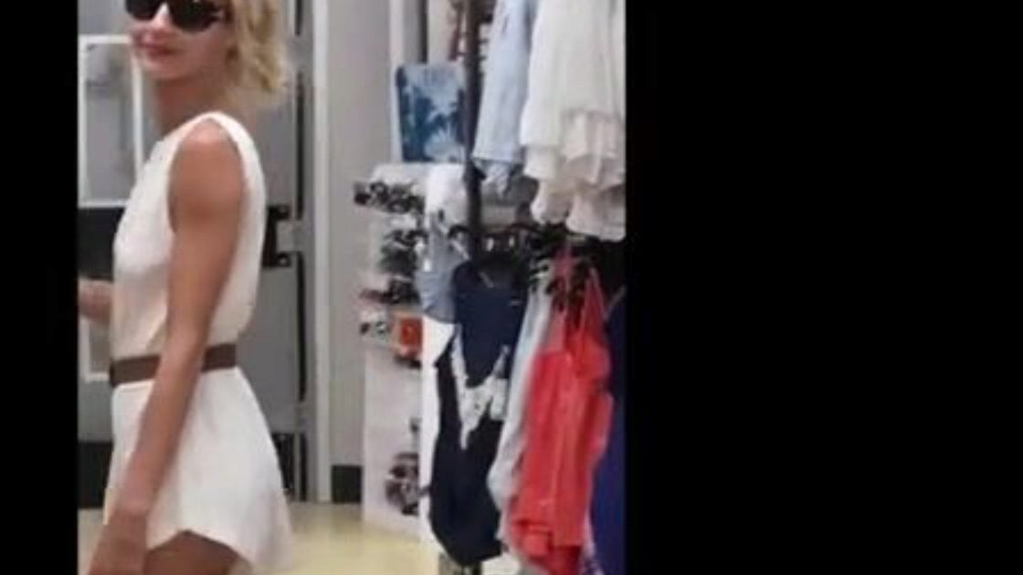 GOLDEN-HAIRED CAMGIRL WENCH RECEIVES CAUGHT FLASHING IN PUBLIC SUPERMARKET!!!