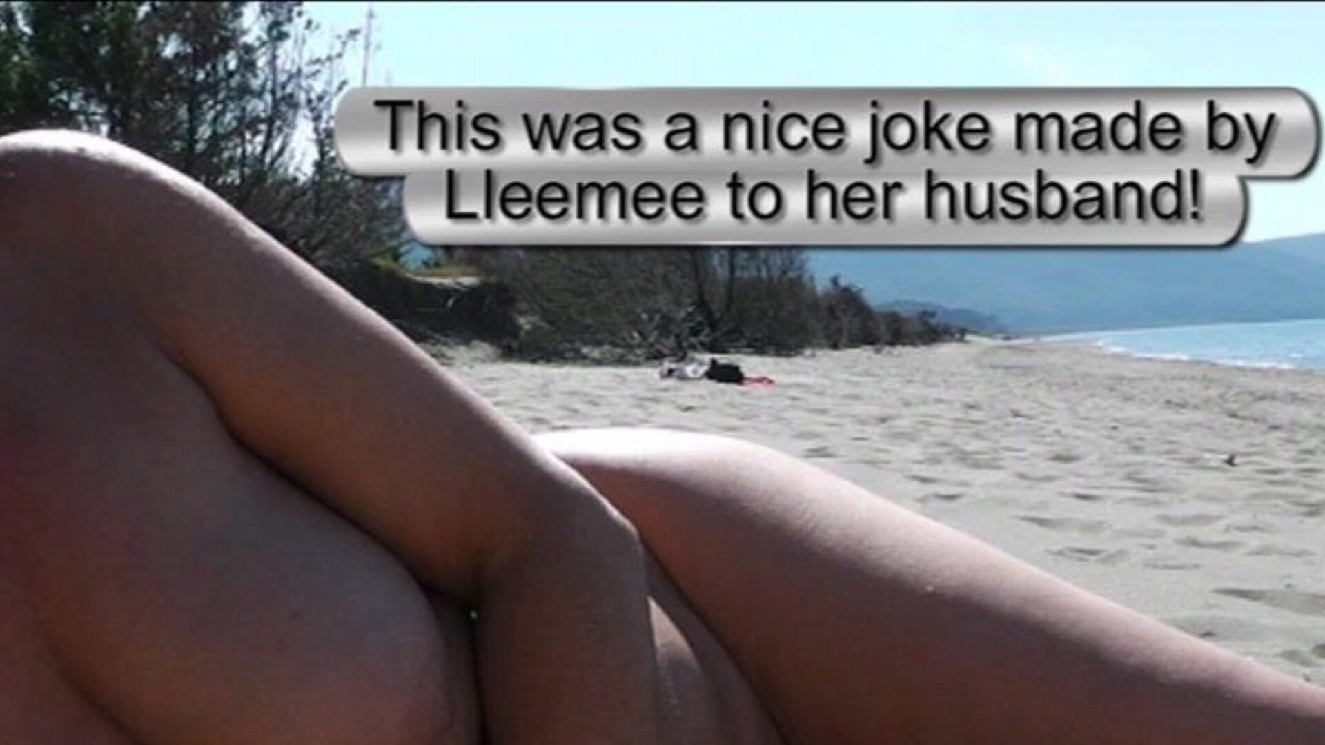 show de playa bajándose - hombre presenciando 2 una broma muy valiosa hecha por lleemee a su cónyuge