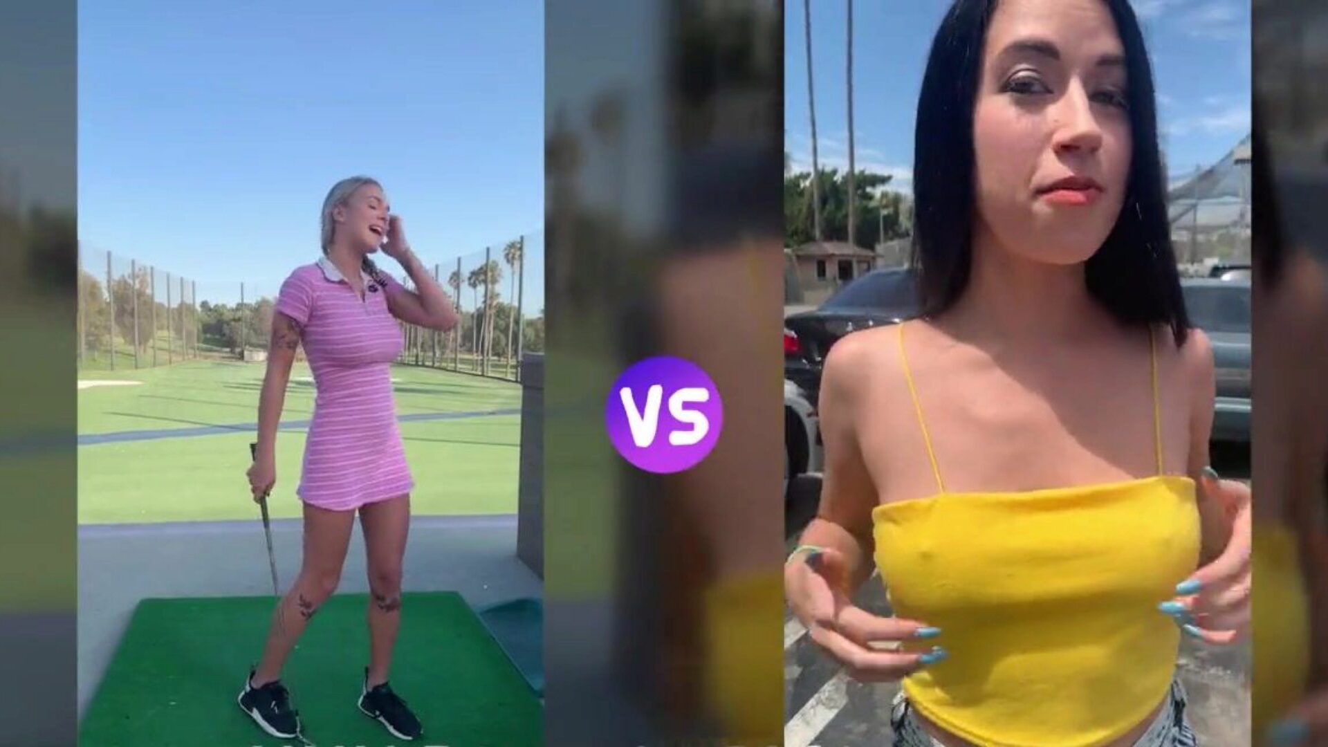 bnds vidéo: filles de golf: gabbie carter vs alex coal