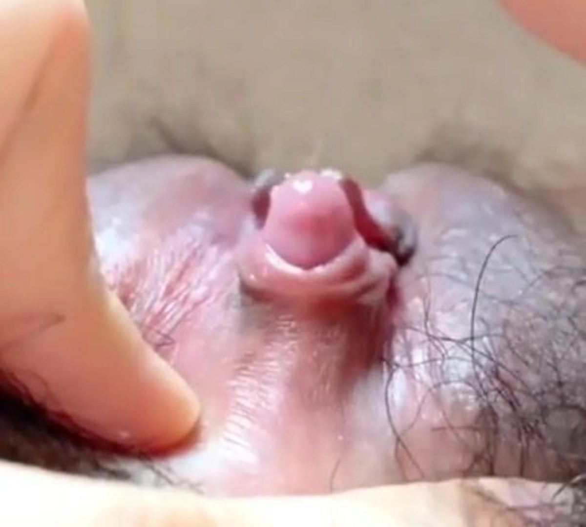 Närbild Orgasm Klitoris
